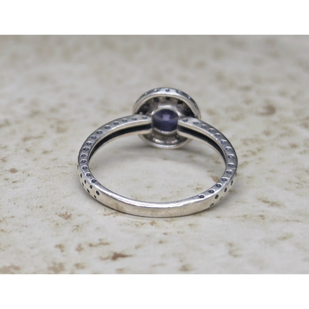 9.25 Sterling Silver Silpada Azure Allure Blue Purple CZ Ring Size 8 Thai - Picture 5 of 9